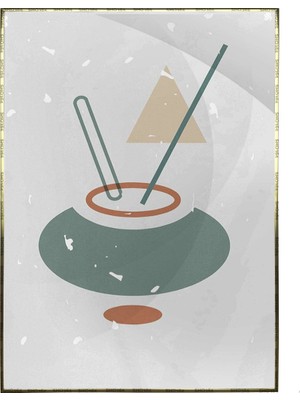 SHOP365 Şekiller Pastel Renkler Modern Dekoratif Poster P-004274