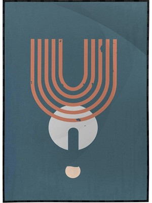 SHOP365 Geometrik Şekiller Illüstrasyon Modern Sanat Tuval Poster P-004415