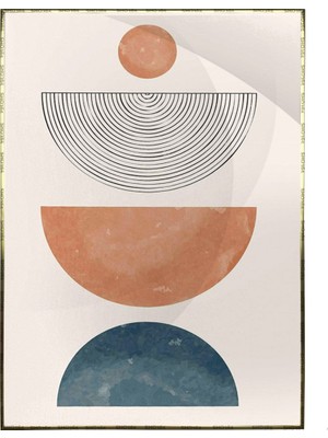 SHOP365 Şekiller Desenler Çizgiler Modern Tasarım Poster P-004193