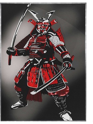 SHOP365 Japon Samuray Illüstrasyon Dekoratif Poster P-000116