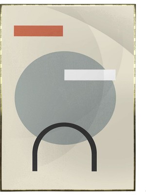 SHOP365 Yapraklar ve Şekiller Modern Poster P-001332