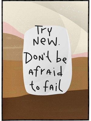 SHOP365 Try New..ingilizce Yazı Motivasyon Poster P-000536