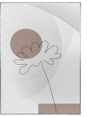 SHOP365 Yapraklar ve Şekiller Karışık Renkler Modern Poster P-000755