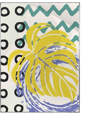 SHOP365 Palmiye Yaprağı Şekiller Modern Poster P-001626