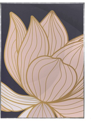 SHOP365 Lotus Nilüfer Çiçek Illüstrasyon Poster P-000877
