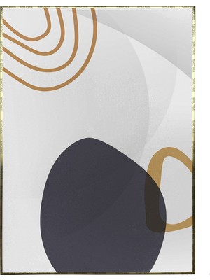 SHOP365 Yapraklar ve Şekiller Modern Poster P-001361