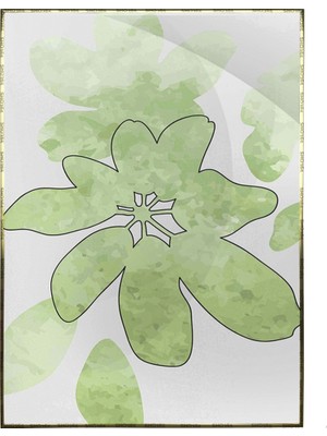 SHOP365 Bitki Yapraklar ve Şekiller Modern Poster P-002606