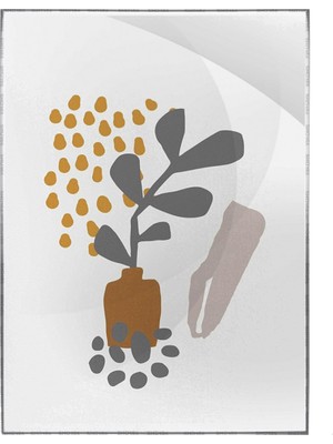 SHOP365 Bitki Yapraklar ve Şekiller Modern Poster P-002766