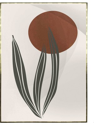 SHOP365 Bitki Yapraklar ve Şekiller Modern Poster P-002253