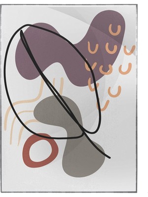 SHOP365 Bitki Yapraklar ve Şekiller Modern Poster P-002698