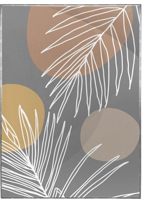 SHOP365 Bitki Yapraklar ve Şekiller Modern Poster P-002877