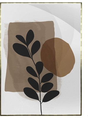 SHOP365 Bitki Yapraklar ve Şekiller Modern Poster P-002744