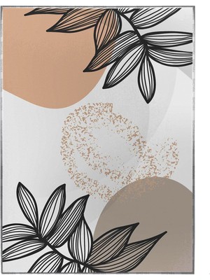 SHOP365 Bitki Yapraklar ve Şekiller Modern Poster P-003606