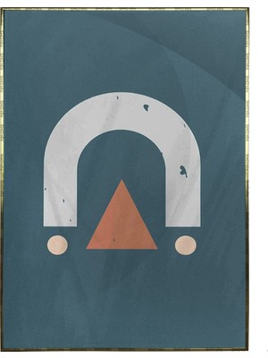 SHOP365 Geometrik Şekiller Illüstrasyon Modern Sanat Tuval Poster P-004417