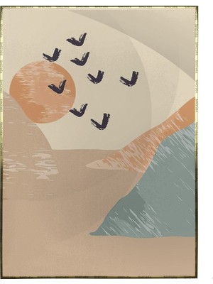 SHOP365 Ay Güneş ve Toprak Modern Poster P-001227