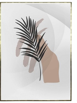 SHOP365 Bitki Yapraklar ve Şekiller Modern Poster P-002728