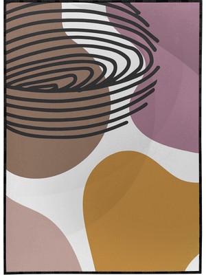 SHOP365 Toprak Renk Tonları Tasarım Modern Poster P-001517