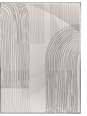 SHOP365 Çizgiler Açık Renkler Modern Dekoratif Poster P-003035