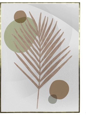 SHOP365 Bitki Yapraklar ve Şekiller Modern Poster P-003206