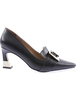 DGN 3015-23Y Kadin Metal Aksesuarli Kadeh Topuklu Ayakkabi