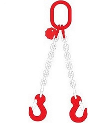 Grade 80, 2 Bacaklı Zincir Sapan, Boy:2m, 8 mm