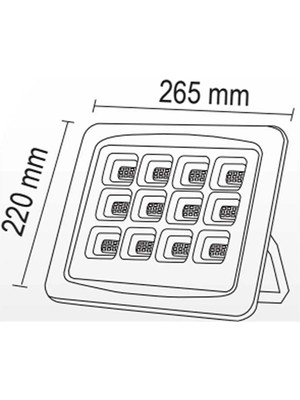 Forlife FL-3142 120 Watt Beyaz Solar Projektör