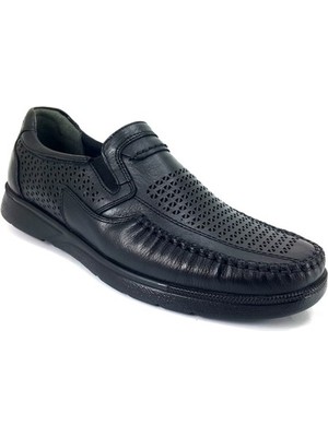 Forelli Helmut Forelli Erkek Siyah Deri Comfort Ayakkabı-Siyah
