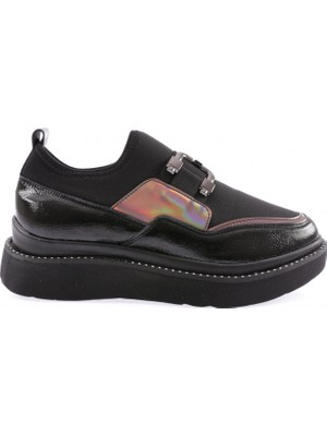 DGN 925-23Y Kadin Kalin Taban Strech Detayli Sneakers Ayakkabi10
