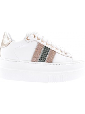 DGN ES865-23Y Kadin Kalin Silver Taşli Sneakers Ayakkabi10