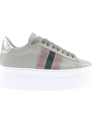 DGN ES865-23Y Kadin Kalin Silver Taşli Sneakers Ayakkabi10