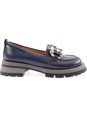 DGN 4000 Kadin Kristal Tokali Loafer Ayakkabi10