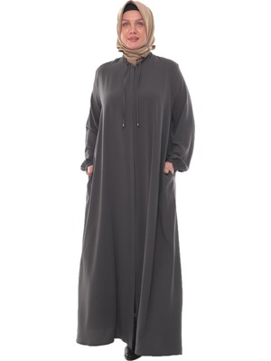 Glr & Gym Çağnur Medine Krebi Büyük Beden Kadın Tesettür Ferace