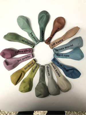 Bal10 Dünyası 12'' Zeytin Rengi Balon 10 Adet