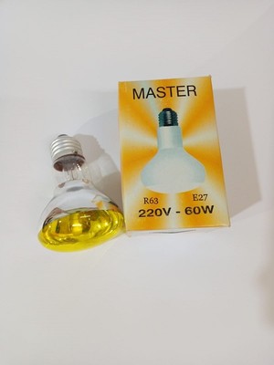 Karahisar Kuluçka 60 Watt Master Infradet Isıtıcı Ampül Sarı