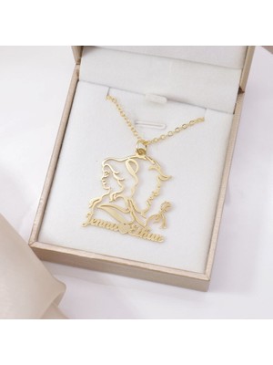 Nida Jewelry 925 Ayar Gümüş Güzel ve Çirkin Çift Isim Kolye