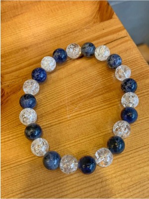 NehirTaş Sertifikalı   Sodalit - Necef Bileklik
