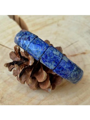 NehirTaş Sertifikalı   Özel Kesim Lapis Lazuli Bileklik