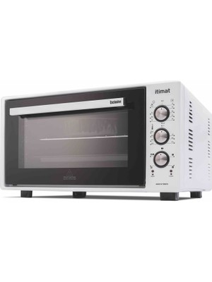 Itimat Mini Fırın Köşeli 50LT Fanlı Çift Camlı Exclusive 8031 Beyaz