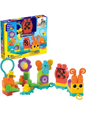 Mega Bloks Hareketli Duyusal Gelişim Tırtılı HKN44 30 Parça Eğlenceli Hediye Seçeneği