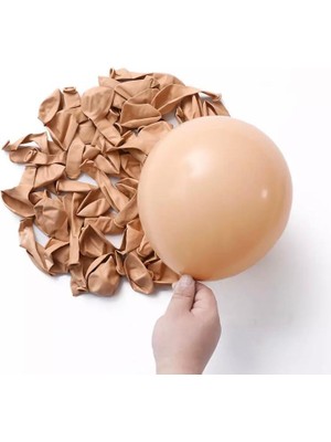  12'' Sütlü Kahve Rengi Balon 30 Adet