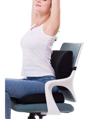 Ankaflex Visco Cocix Oturma Minderi ve Oto Araç Ofis Koltuk Sandalye Bel Destek Minderi