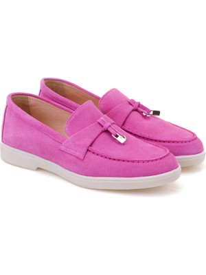 Desa Jaida Pembe Kadın Deri Loafer
