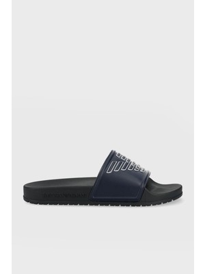 Emporio Armani Logolu Düz Terlik Unisex Terlik XVPS04 XN747 S448