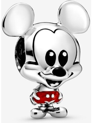 Wops 925 Ayar Gümüş Disney, Kırmızı Pantolonlu Mickey Mouse Charm