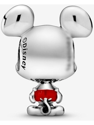 Wops 925 Ayar Gümüş Disney, Kırmızı Pantolonlu Mickey Mouse Charm