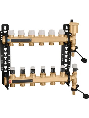 Caleffi Mikrometreli Döşemeden Isıtma Kolektörü Çıkış Sayısı X7 6626G6