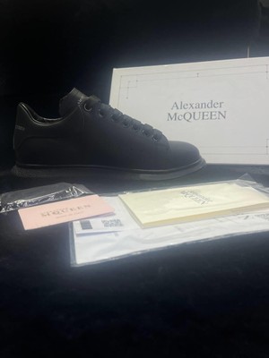 Alexander Mcqueen Siyah Deri Sneakers