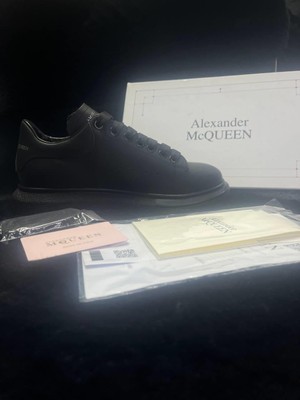 Alexander Mcqueen Siyah Deri Sneakers