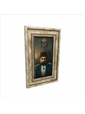 Sadrazam Sultan Abdulhamid Baskılı Doğaltaş Tablo (20CMX30CM )(DRT-023)