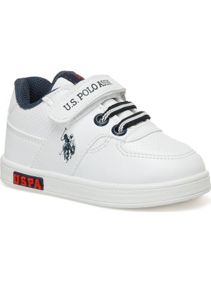 U.S. Polo Assn. Erkek Bebek Spor Ayakkabı Beyaz-Lacivert 101343330 Cameron 3Fx